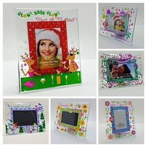 Hand Painted Glass Picture Frame Set by Top Shelf